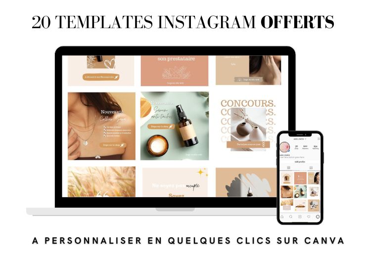 20 templates instagram gratuits